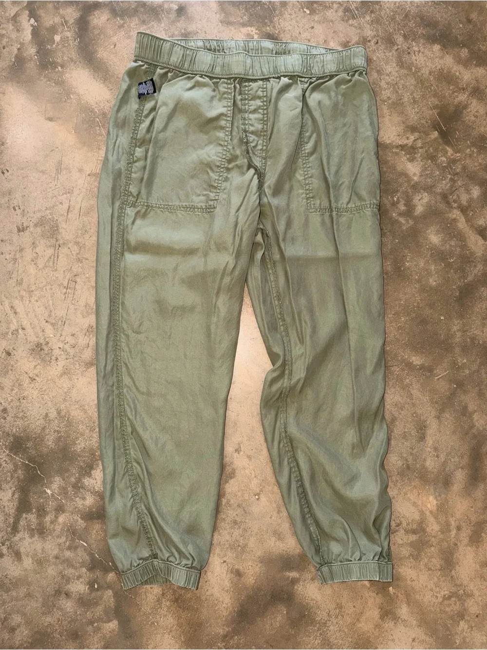 Sanctuary Olive Green Lyocell Jogger Pants Drawstring Utility XL - Picture 11 of 12
